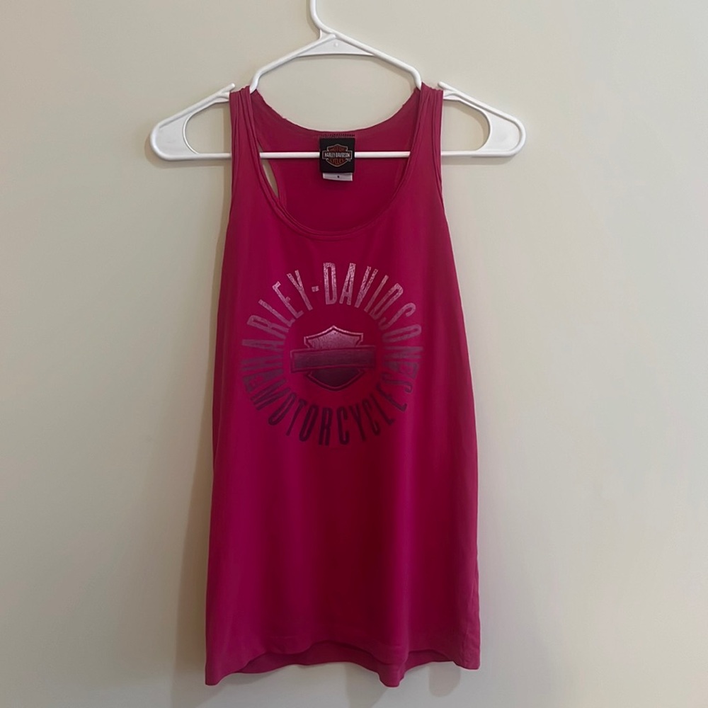 Harley Davidson Pink Tank Top Size S
